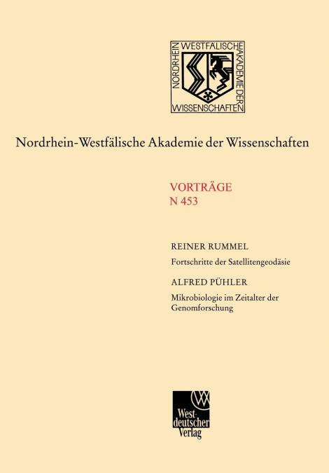 Fortschritte Der Satellitengeodasie. Mikrobiologie Im Zeitalter Der Genomforschung