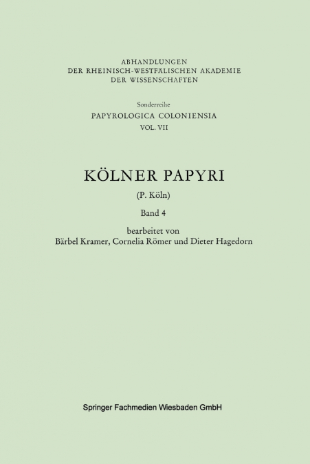 Kolner Papyri