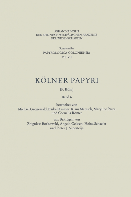 Kölner Papyri