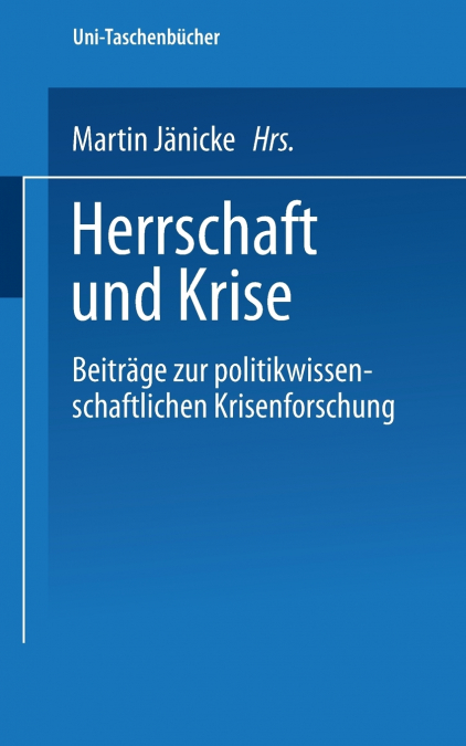 Herrschaft Und Krise