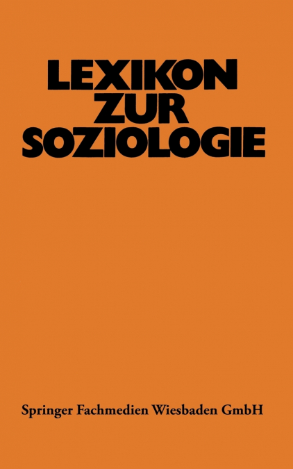 Lexikon zur Soziologie