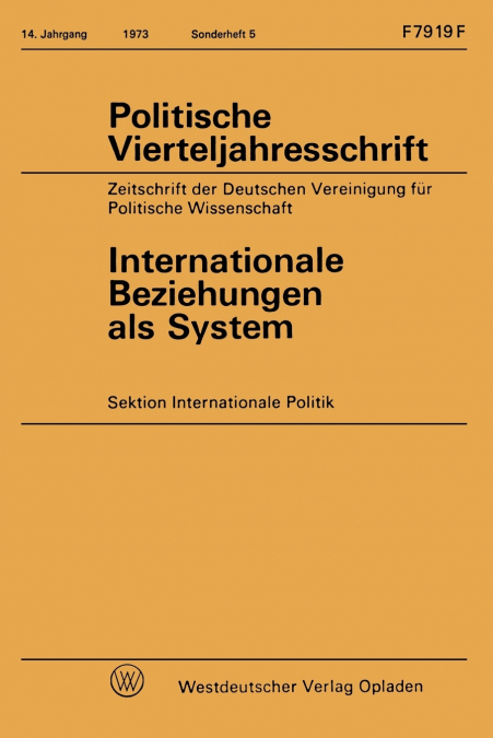 Internationale Beziehungen als System