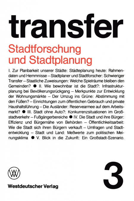 Stadtforschung und Stadtplanung