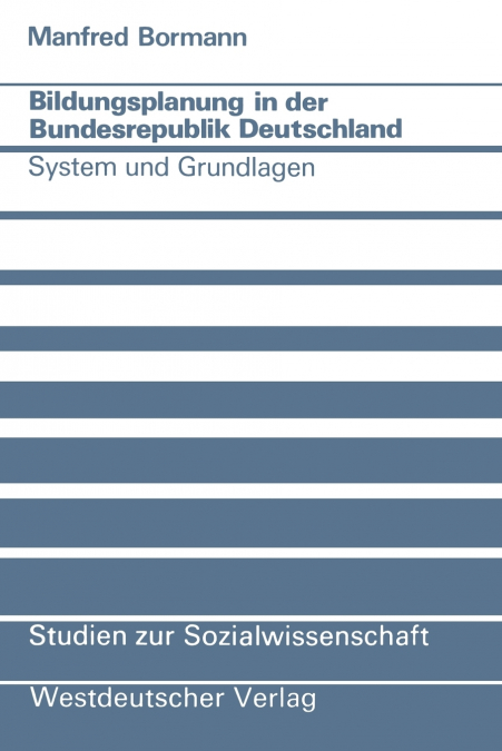 Bildungsplanung in der Bundesrepublik Deutschland