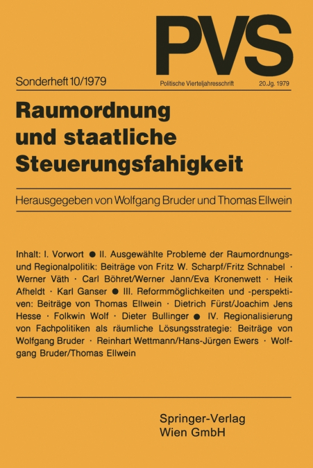 Raumordnung Und Staatliche Steuerungsfahigkeit