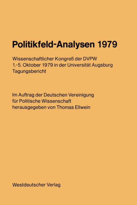 Politikfeld-Analysen 1979