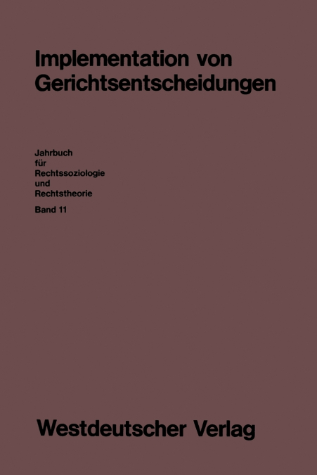Implementation Von Gerichtsentscheidungen