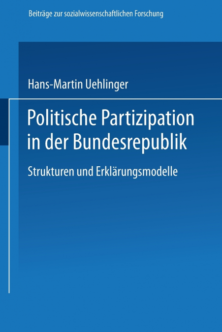 Politische Partizipation in der Bundesrepublik