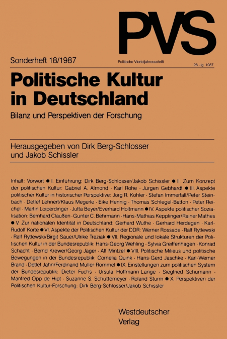 Politische Kultur in Deutschland