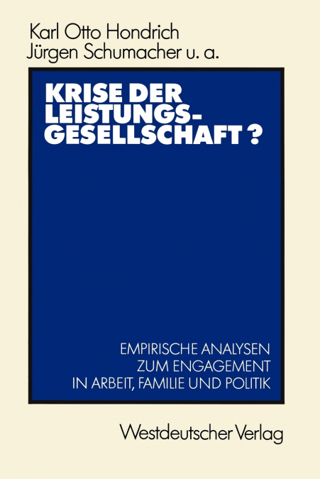 Krise Der Leistungsgesellschaft?