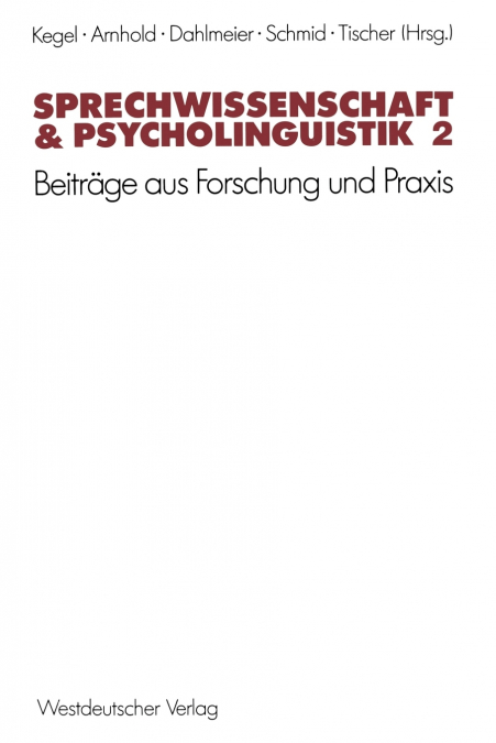 Sprechwissenschaft & Psycholinguistik 2
