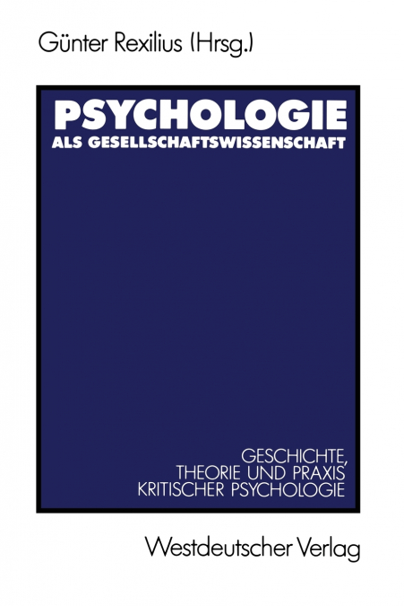 Psychologie als Gesellschaftswissenschaft