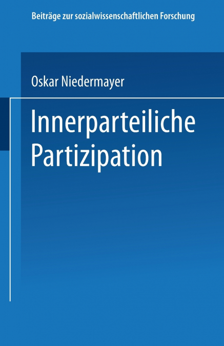Innerparteiliche Partizipation