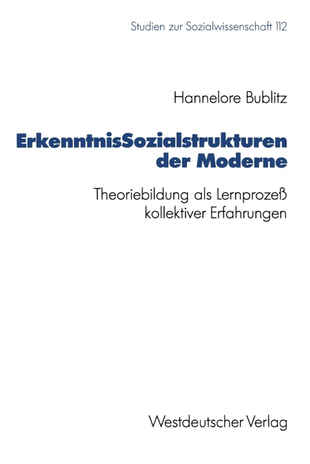 Erkenntnissozialstrukturen Der Moderne