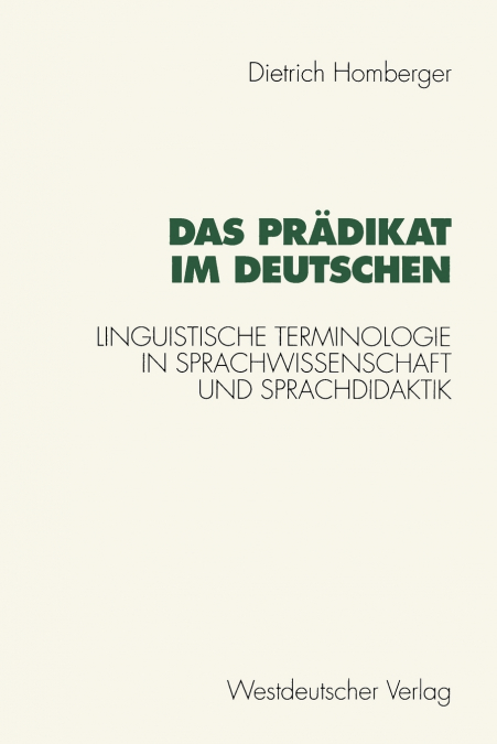 Das Prädikat im Deutschen