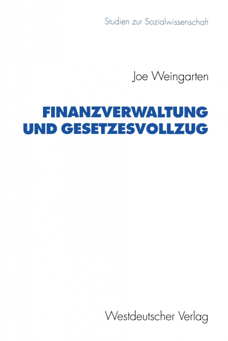 Finanzverwaltung Und Gesetzesvollzug
