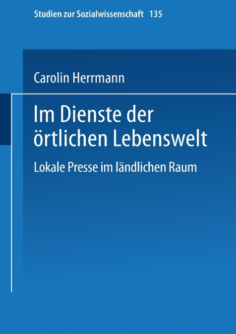Im Dienste Der Ortlichen Lebenswelt