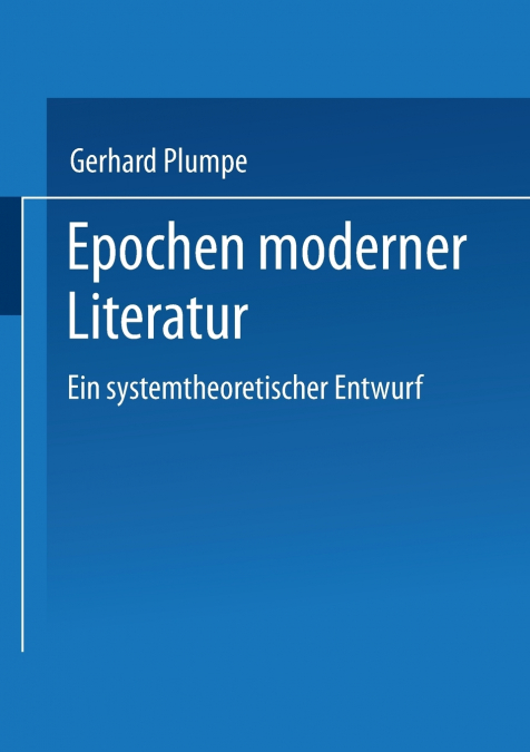 Epochen Moderner Literatur