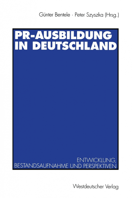 PR-Ausbildung in Deutschland