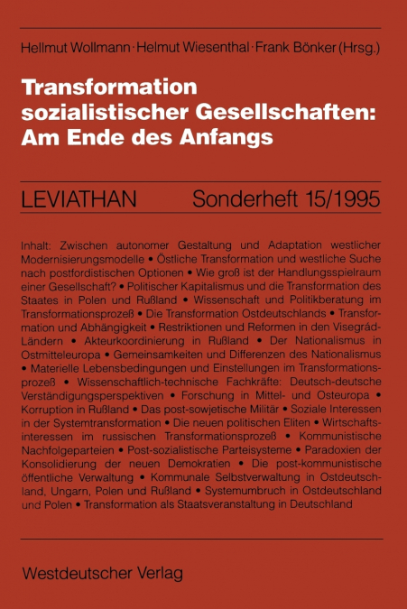 Transformation sozialistischer Gesellschaften