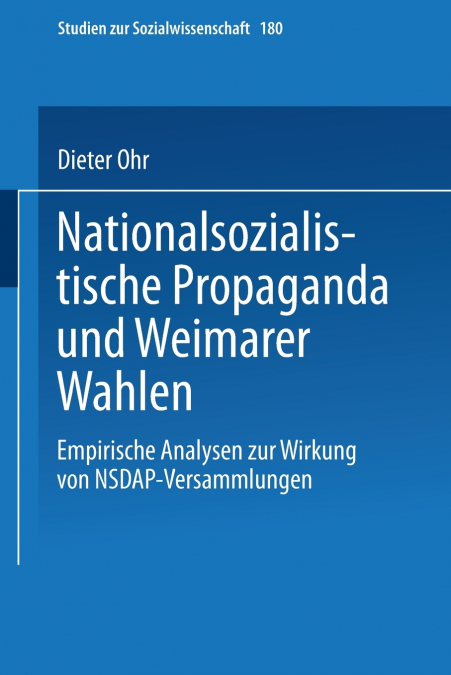 Nationalsozialistische Propaganda und Weimarer Wahlen