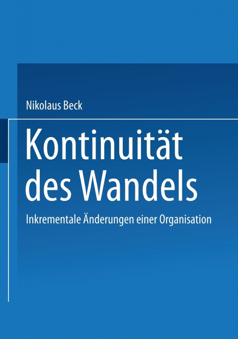 Kontinuitat Des Wandels