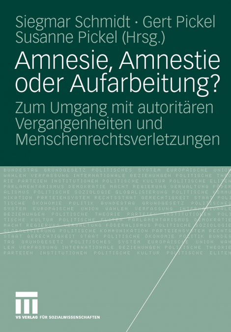 Amnesie, Amnestie oder Aufarbeitung?