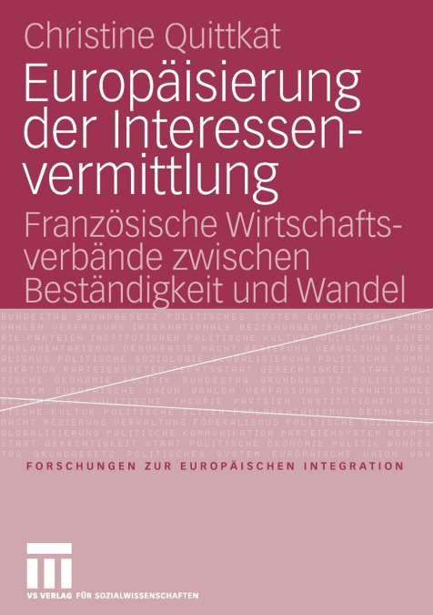 Europäisierung der Interessenvermittlung