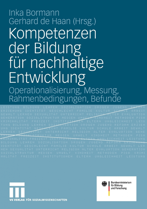 Kompetenzen der Bildung für nachhaltige Entwicklung