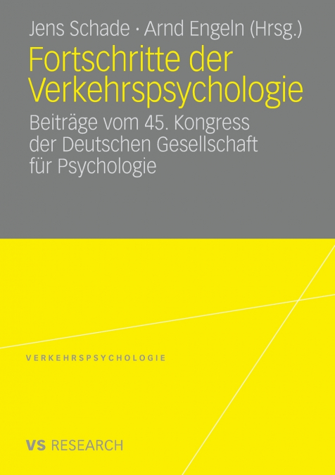 Fortschritte der Verkehrspsychologie