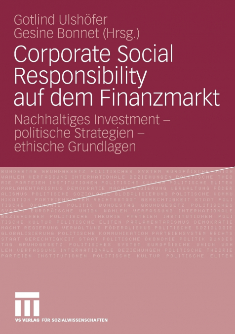 Corporate Social Responsibility auf dem Finanzmarkt