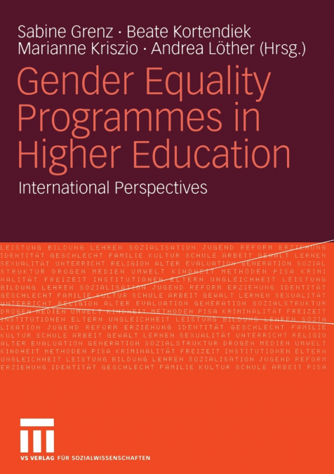 Gender Equality Programmes in Higher Education