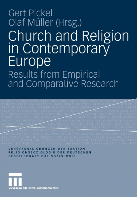 Church and Religion in Contemporary Europe