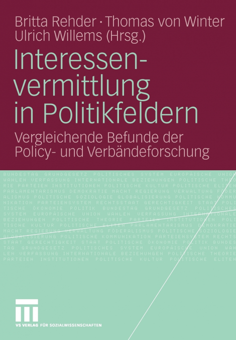 Interessenvermittlung in Politikfeldern