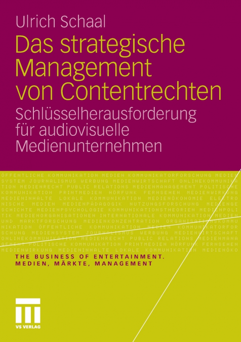Das strategische Management von Contentrechten