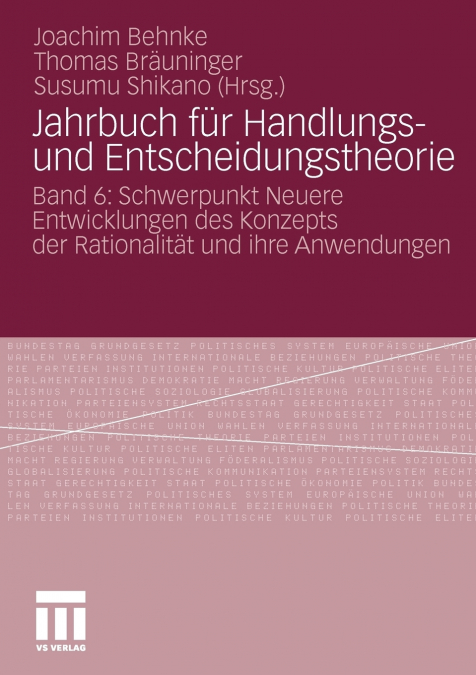 Jahrbuch für Handlungs- und Entscheidungstheorie