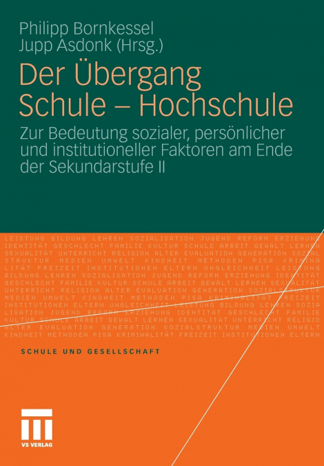 Der Übergang Schule - Hochschule