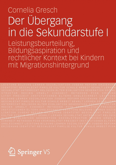 Der Übergang in die Sekundarstufe I
