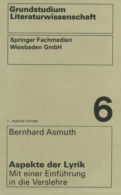 Aspekte der Lyrik