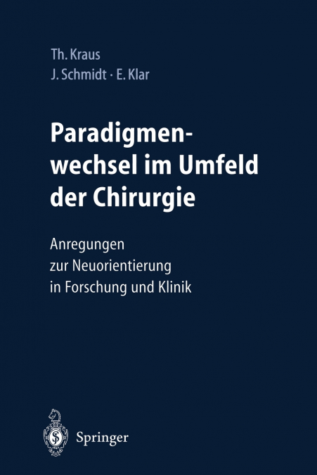 Paradigmenwechsel Im Umfeld Der Chirurgie