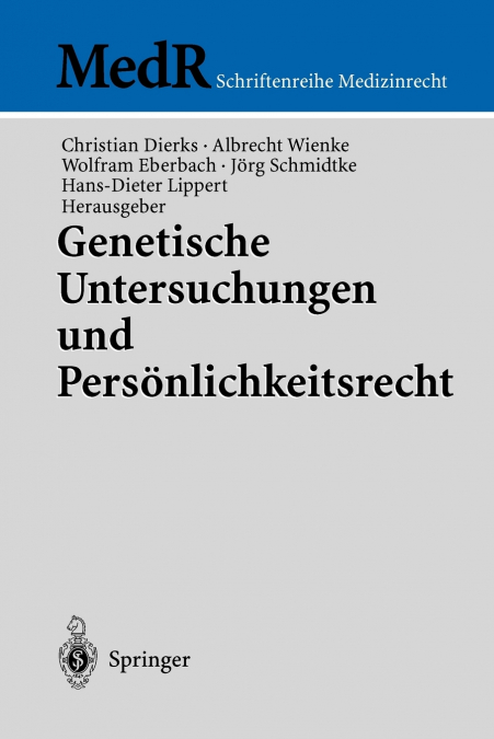 Genetische Untersuchungen und Persönlichkeitsrecht
