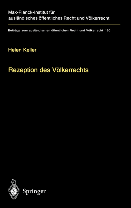 Rezeption Des Volkerrechts