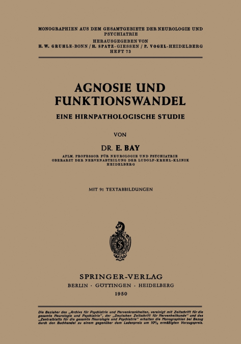 Agnosie Und Funktionswandel