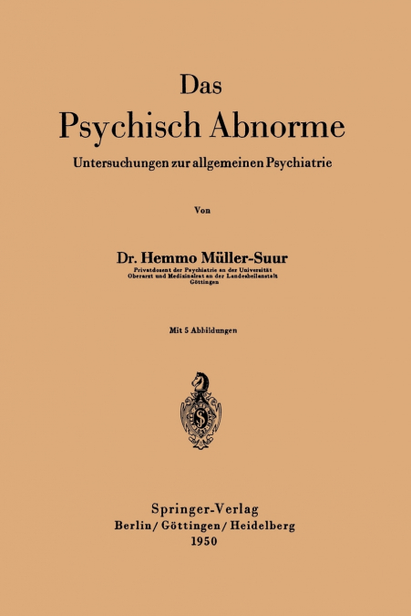 Das Psychisch Abnorme
