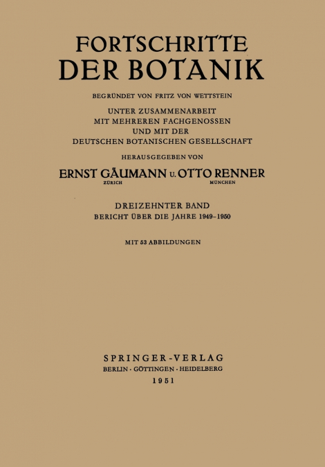 Bericht über die Jahre 1949-1950