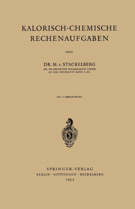 Kalorisch-Chemische Rechenaufgaben