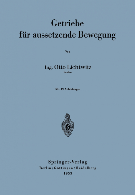 Getriebe für aussetzende Bewegung