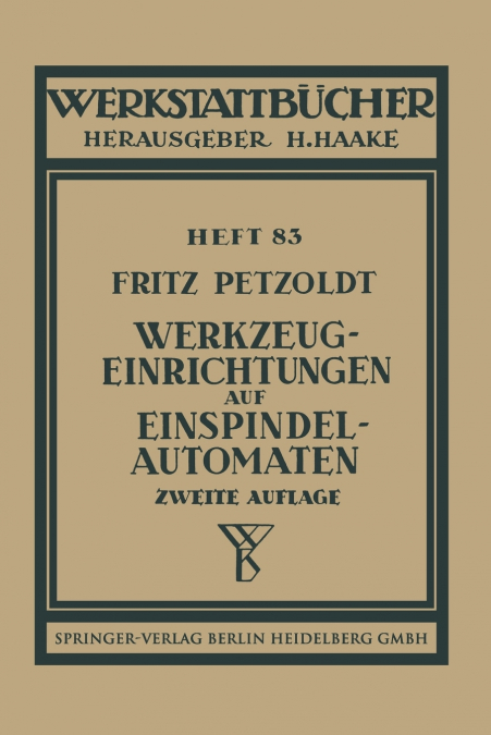 Werkzeugeinrichtungen Auf Einspindelautomaten