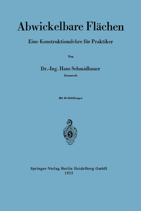 Abwickelbare Flächen