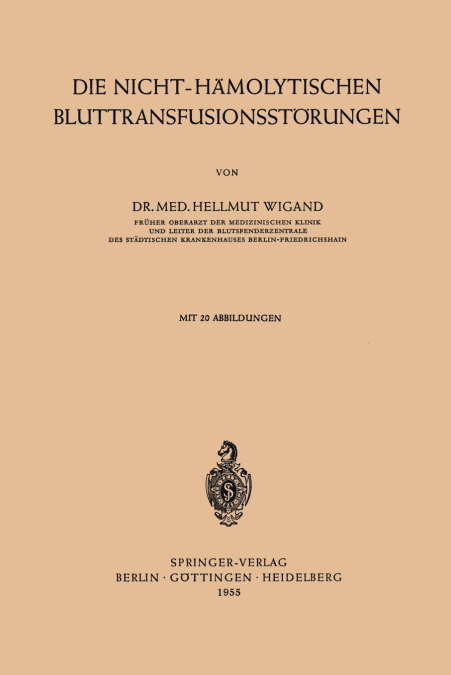 Die Nicht-Hämolytischen Bluttransfusionsstörungen